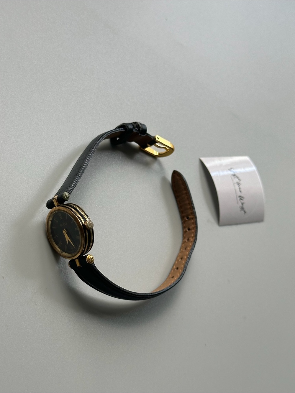 Gucci 2000L Sherry Line Roman Numeral Black Dial 22mm Ladies’ Dress Watch - Picture 2 of 12
